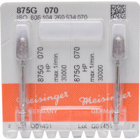 Diamanten 875, gyémántcsiszoló, zöld, ISO 070, HP, 2 darab