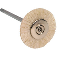 Ziegenhaarbürste - Packung 12 Stück montiert, Ziegenhaar, Ø 19 mm - 2040000