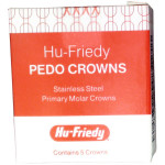 PEDO CROWNS - 5 darabos utántöltő csomag, nemesacél, méret 5 , felső, bal, 1. Milchzahn - SSC-ULD5-CE
