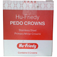 PEDO CROWNS - 5 darabos utántöltő csomag, nemesacél, méret 4 , felső, jobb, 1. Milchzahn - SSC-URD4-CE
