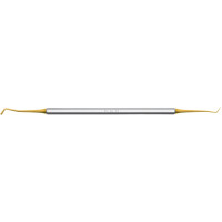 DEPPELER Spatel - 1 db, Titannitrid, 1,5 mm, geschwungen - TH66CT