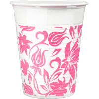 Monoart® Mundspülbecher Flower - Karton 1.000 db fehér, 180 ml - 147022