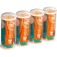 Microbrush® Applikatoren Tube Serie - Packung 400 Stück orange, ultrafein