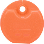 Zahnspangendose Glitter - Stück neonorange