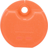 Zahnspangendose Glitter - Stück neonorange