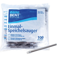 Omni Speichelsauger - Packung 100 Stück lose Kappe grau