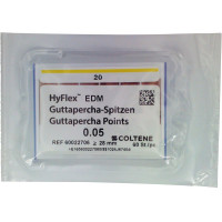 HyFlex™ EDM Guttapercha-Spitzen - Packung 60 Stück Taper .05 ISO 020