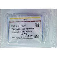 HyFlex™ EDM Guttapercha-Spitzen - Packung 60 Stück Taper .03, ISO 050
