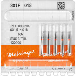 Diamanten 801, gyémántcsiszoló, piros, ISO 018, RA, 5 darab