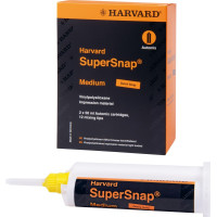 Harvard SuperSnap - Packung 2 x 50 ml Doppelkartusche Quick Medium grün, 12 Mischkanülen