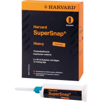 Harvard Supersnap - Lenyomatanyag 2 x 50 ml duplakartus Quick Heavy fekete-szürke, 12 keverőcsőr
