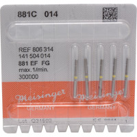 Diamanten 881 Packung 5 Diamanten gelb ISO 014, FG