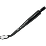 BLACKline - Stück  MEGAmicro FS Rhodium 3 x 6 mm oval