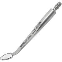 BLACKline - Stück   MEGAmicro FS Rhodium  3 x 6 mm tropfenform