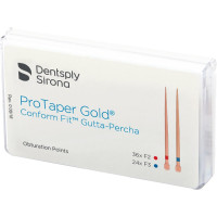 ProTaper Gold® Guttaperchaspitzen - Packung 60 Stück (36 F2, 24 F3)