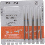 Diamanten 858, gyémántcsiszoló, kék, ISO 014, HP, 5 darab