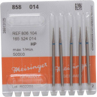 Diamanten 858, gyémántcsiszoló, kék, ISO 014, HP, 5 darab