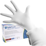 SafeTouch® Advanced ™ Platinum - kesztyű, 1 karton 10 x 100 db, S, fehér