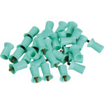 Prophy Cup Screw-Type - Packung 30 Stück türkis gerippt, weiches Gummi