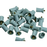 Prophy Cup Screw-Type - Packung 30 Stück hellgrau laminiert, weiches Gummi