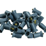 Prophy Cup Screw-Type - Packung 120 Stück dunkelgrau laminiert, hartes Gummi