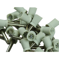 Prophy Cup Latch-Type - Packung 30 Stück mit Bürstchen, hart, weiß