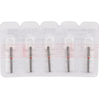 Diamond 856 - csomag 5 darab piros finom, FG, ábra 198 kúp kerek, 8 mm-es, ISO 018