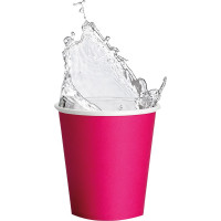 Akzenta ONE Pappbecher - papírpohár 20 x 50 darab, fukszia 180 ml