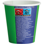 Akzenta ONE Pappbecher - papírpohár 20 x 50 darab friss zöld, 180 ml