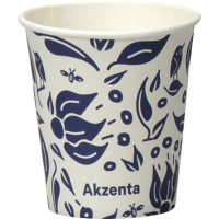 Akzenta ONE Pappbecher - papírpohár 20 x 50 darab paradicsom, 180 ml