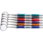 Crystal HD Mundspiegel Soft Grip - Packung 12 Stück sortiert metallic, Größe 5, Ø 24 mm - 50Z364-JWL