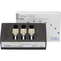 Telio® CAD A16 for CEREC/inLab - Packung 3 Stück Gr. A16 L, C2 LT