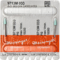Diamantpolierer 9713, gyémánt-kompozit-polírozó, szürke, ISO 033, FG, 2 darab