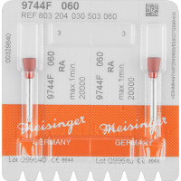 Diamantpolierer 9744, gyémánt-kerámia-polírozó, rózsaszín ISO 060, RA, 2 darab