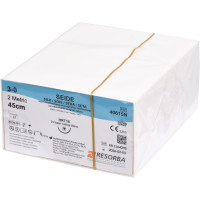 RESORBA® varrat - csomagolás 24 darab, fekete, 45 cm-es, HRT18, USP 3/0 RESORBA® varrat - csomagolás 24 darab, fekete, 45 cm-es, HRT18, USP 3/0