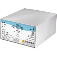 RESORBA® varrat - csomagolás 24 db, 45 cm, DS16, USP 6/0 RESORBA® varrat - csomagolás 24 db, 45 cm, DS16, USP 6/0