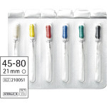 Omni Hedstroemfeilen steril - Sortiment 6 Stück steril, 21 mm, ISO 045-080 - 210051