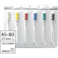 Omni K-Bohrer steril - Sortiment 6 Stück steril, 21 mm, ISO 045-080 - 210089