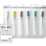 Omni K-Feilen steril - Sortiment 6 Stück steril, 21 mm, ISO 045-080 - 210133