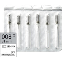 Omni K-Feilen steril - Packung 6 Stück steril, 31 mm, ISO 008 - 210149