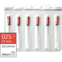 Omni K-Feilen steril - Packung 6 Stück steril, 31 mm, ISO 025 - 210154