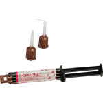 GC G-CEM ONE™ - Nachfüllpackung Value 8 x 4,6 g Spritze transluzent, 60 GC Automix Tips regular, 20 GC Automix Endo Tips GC G-CEM ONE™ - Nachfüllpackung Value 8 x 4,6 g Spritze transluzent, 60 GC Automix Tips regular, 20 GC Automix Endo Tips