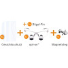 opt-on® protect - Stück Lupenbrille 3.3 TTL mit Gesichtsschutz - lup0499105