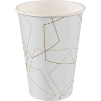 Mundspülbecher Hartpapier - Karton 2.000 Stück Zahndesign gold