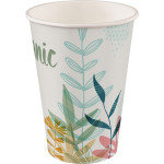 Bio-Hartpapierbecher PLA - Karton 2.000 Stück flower