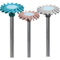 Lamello-Polierer Keramik - Set 3 Stück (blau grob, rosa mittel, grau fein), HP, 14 mm