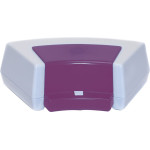 Bobby - Stück hellgrau, Clip telemagenta