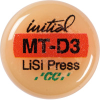 GC Initial™ LiSi Press - Packung 5 x 3 g Rohling D3 MT