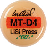 GC Initial™ LiSi Press - Packung 5 x 3 g Rohling D4 MT
