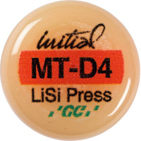 GC Initial™ LiSi Press - Packung 5 x 3 g Rohling D4 MT